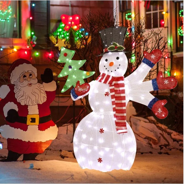 Lighted Snowman Christmas Yard Decorations