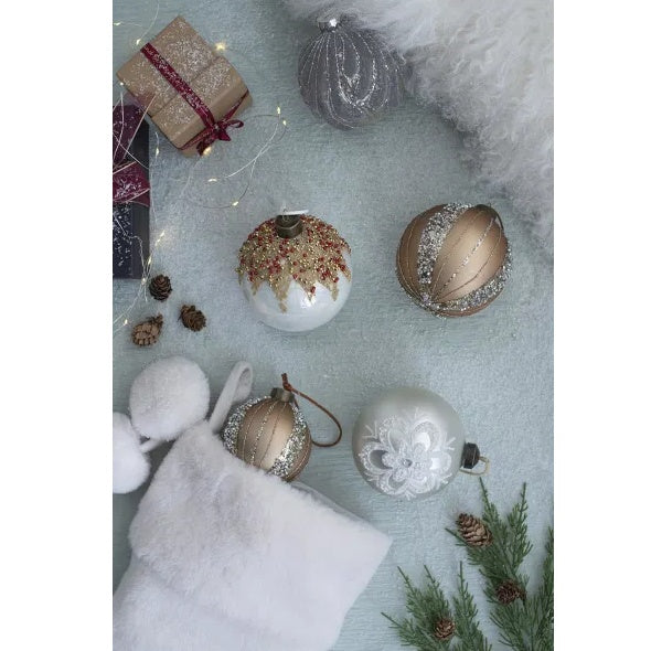 Christmas Ball Ornaments Set Of 6