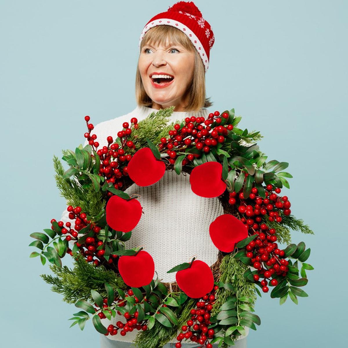 Red Apple Christmas Tree Ornaments