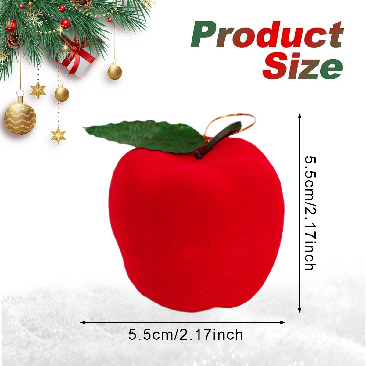 Red Apple Christmas Tree Ornaments