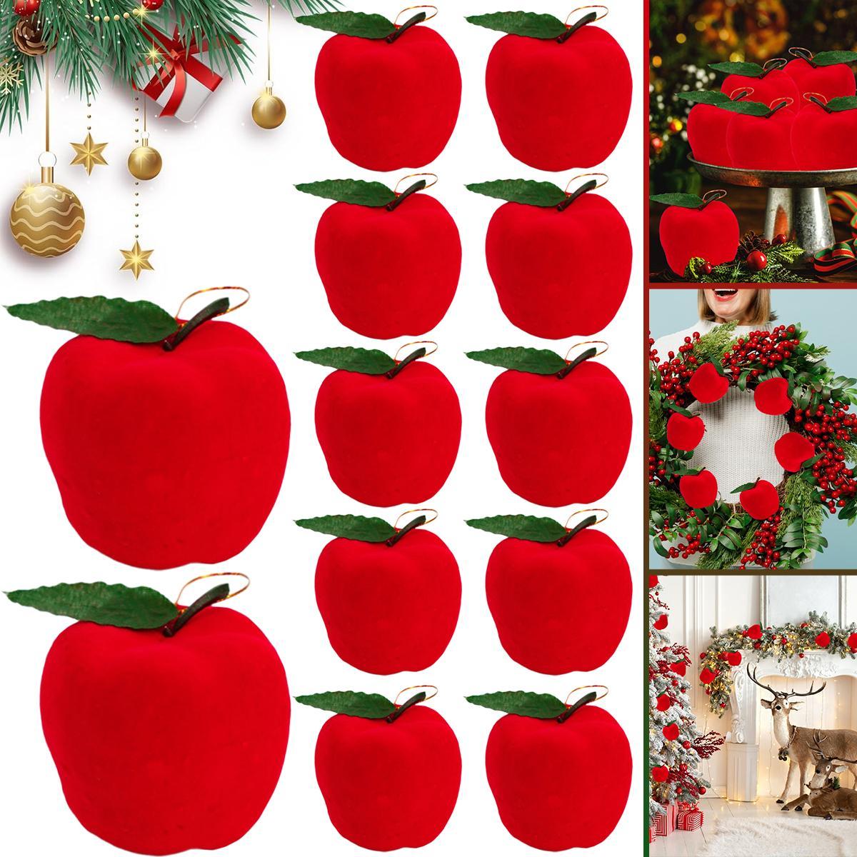 Red Apple Christmas Tree Ornaments