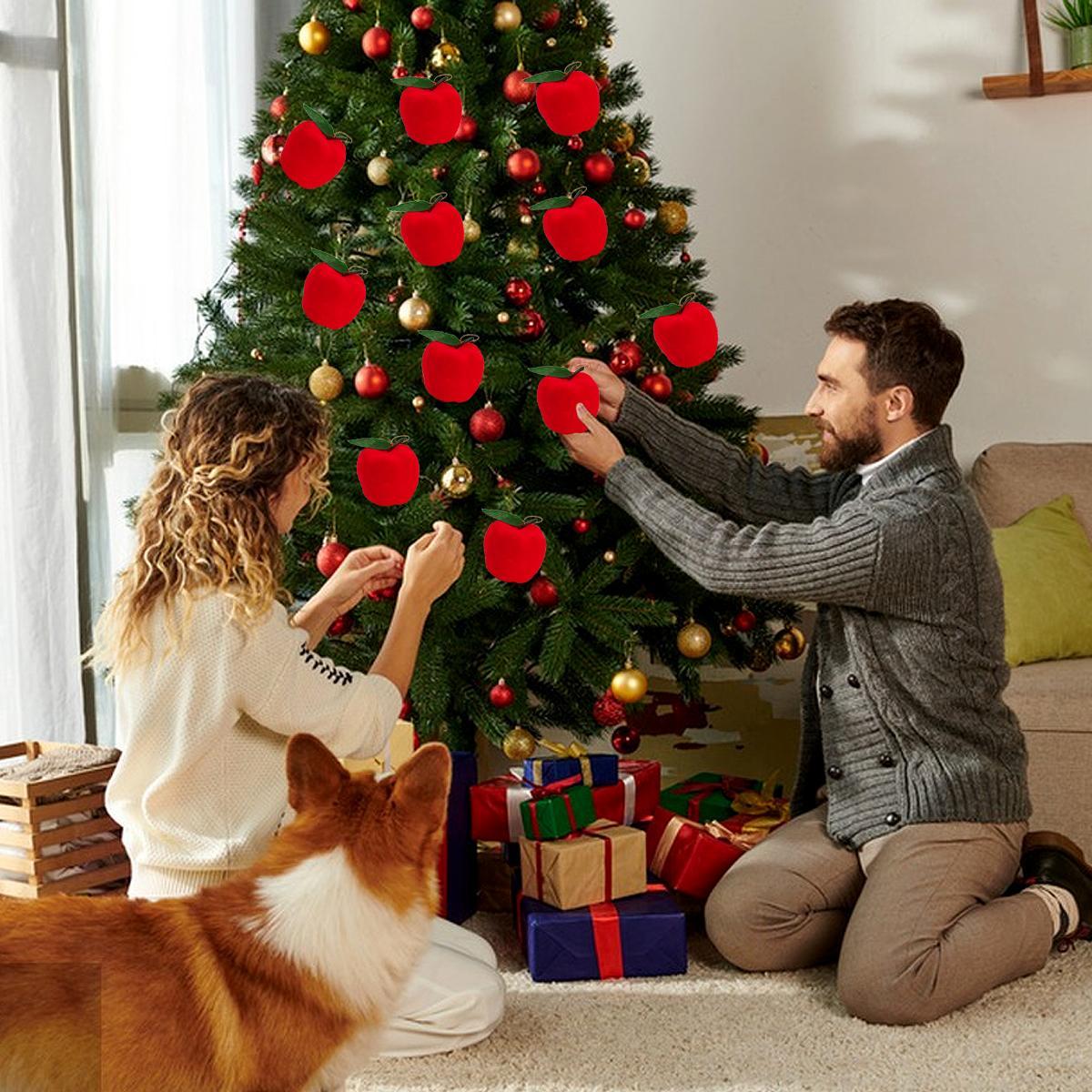 Red Apple Christmas Tree Ornaments