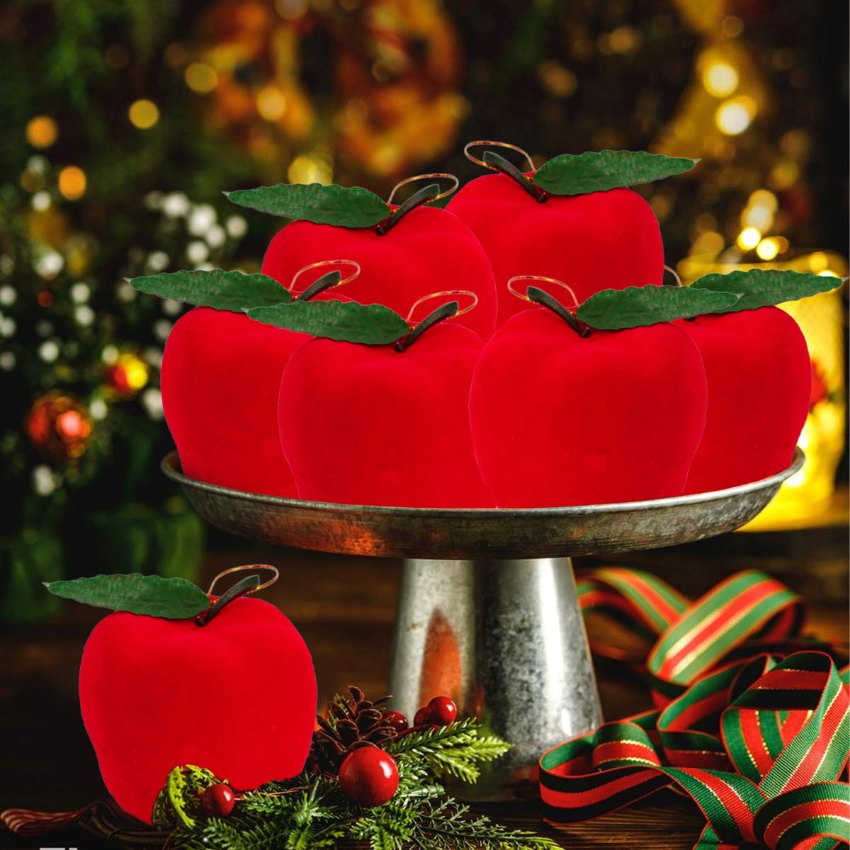 Red Apple Christmas Tree Ornaments