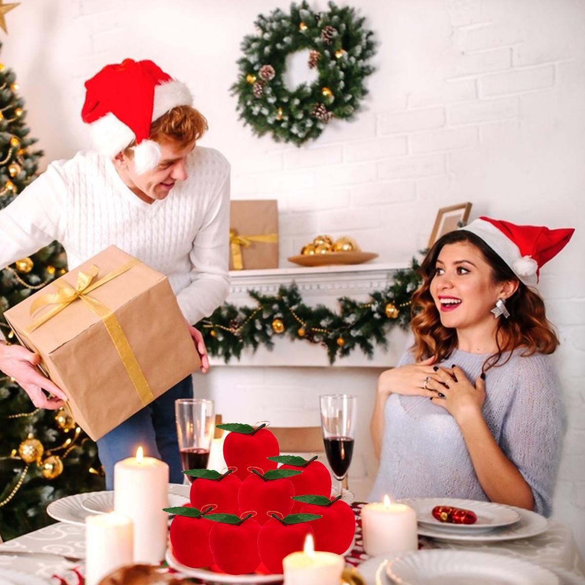 Red Apple Christmas Tree Ornaments