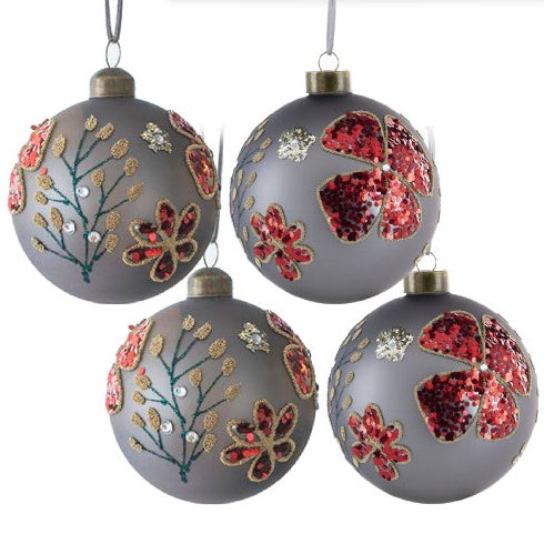Christmas Ball Ornaments Set Of 4