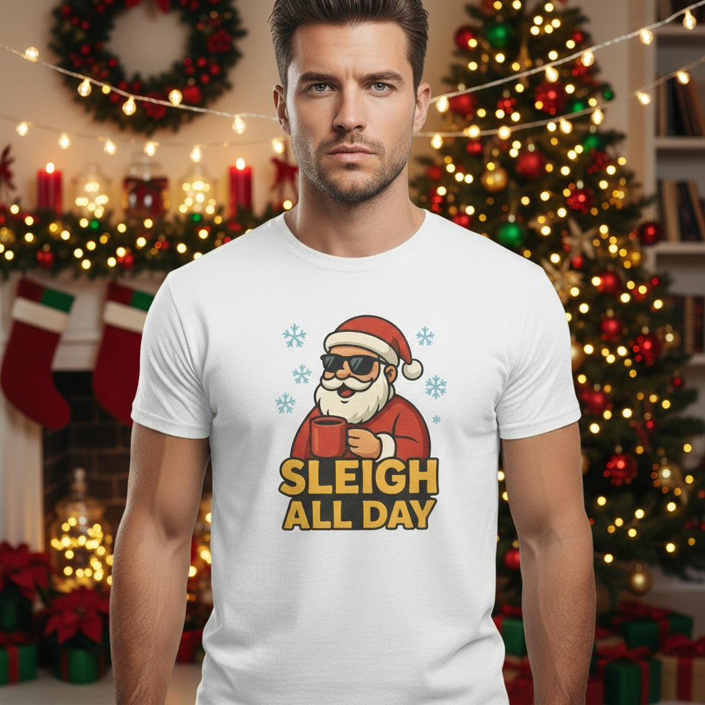 Sleigh All Day Santa Tee