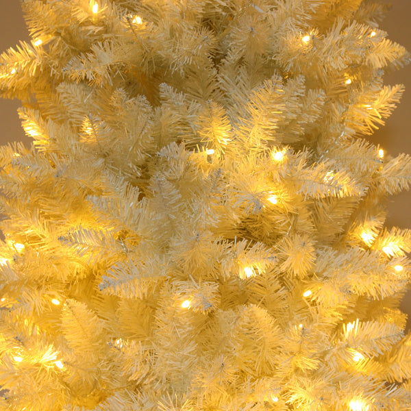 White 6.5ft PVC Christmas Tree