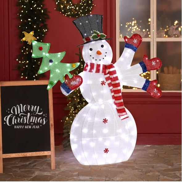 Lighted Snowman Christmas Yard Decorations