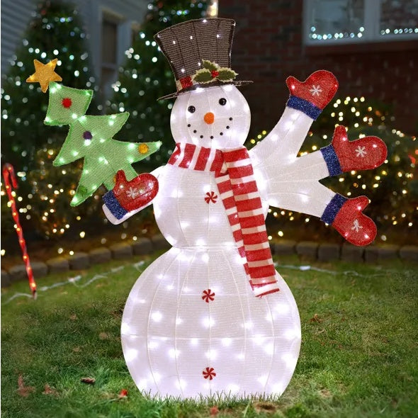 Lighted Snowman Christmas Yard Decorations