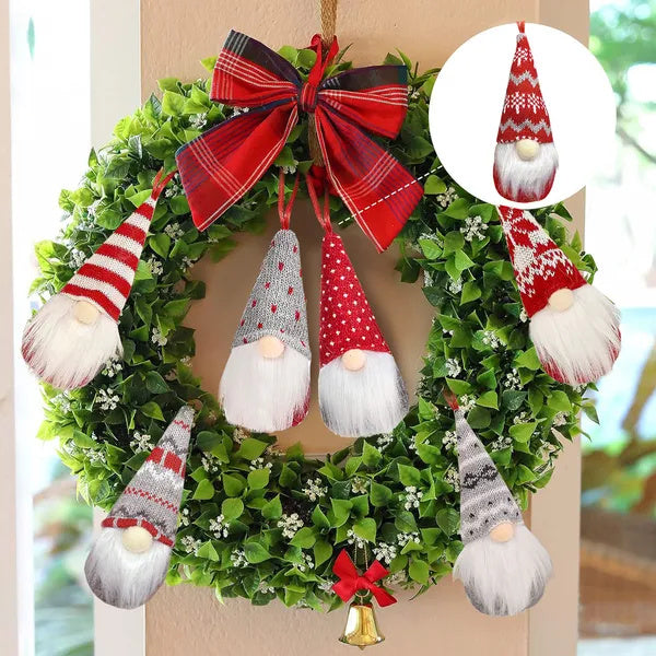 8 Packs Christmas Gnomes Ornaments