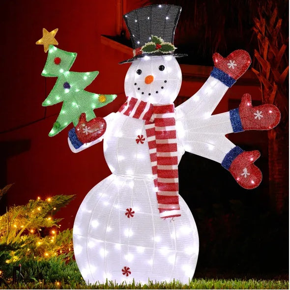 Lighted Snowman Christmas Yard Decorations