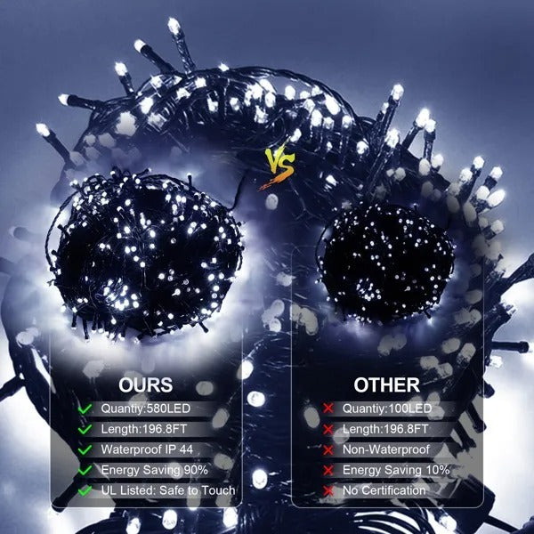 197 FT LED Outdoor Christmas  Lights